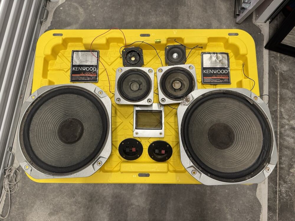 Vintage Kenwood JL-630W Speaker Parts Lot - Woofers, Midranges, Tweeters
